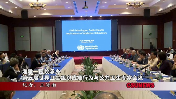 湘雅二医院承办第五届世界卫生组织成瘾行为与公共卫生专家会议