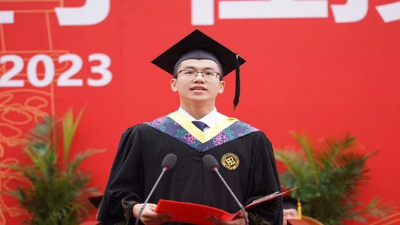 本科毕业生代表 土木工程学院王文在2023年毕业典礼上的发言
